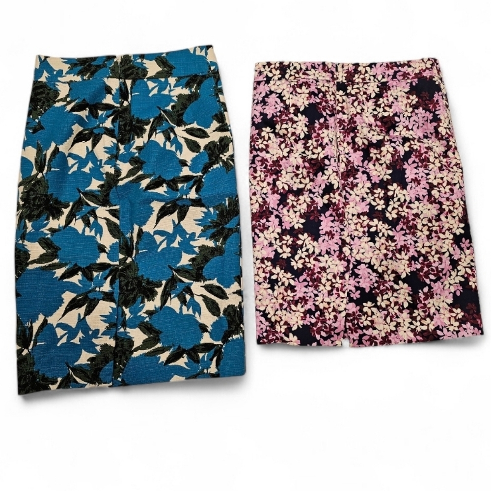 J. Crew Women's Floral Print Women's Pencil Skirt Set Size--00